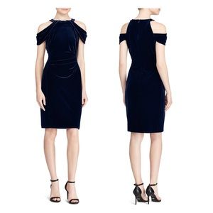 Off the Shoulder Velvet Dress